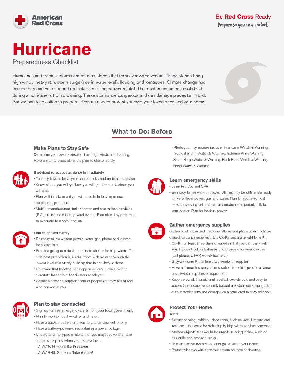 Hurricane Preparedness Checklist 1