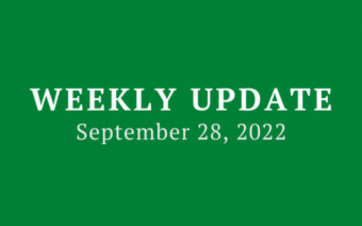 Weekly Update 9/28/22